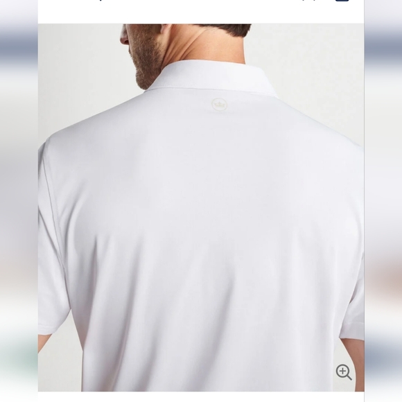 Peter Millar Summer Comfort Solid Performance Polo White Crown Sport - Picture 9 of 10